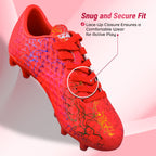 Zodiac JR. Firm Ground Soccer Shoes -Red - Vizari Sports