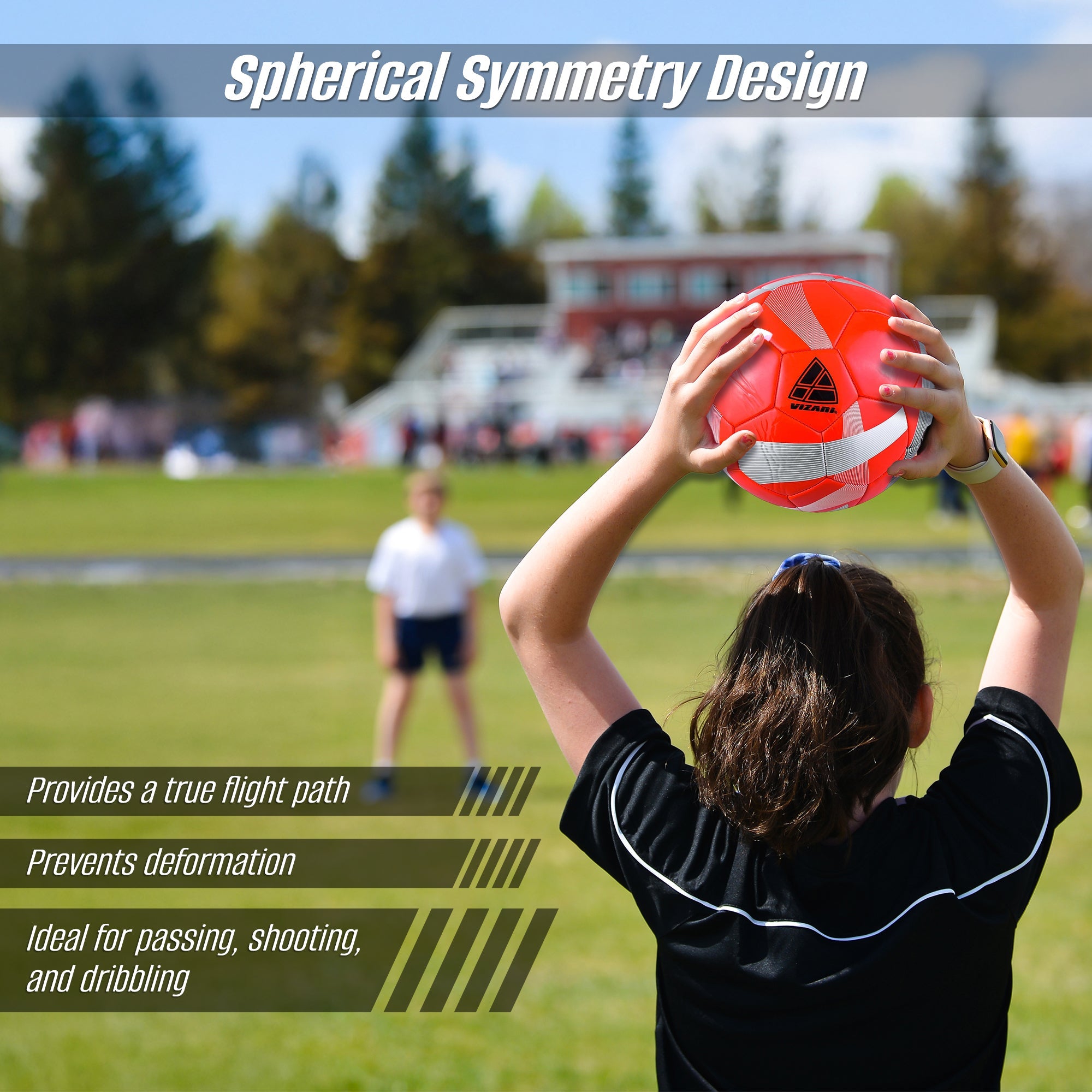 Vizari Hydra Soccer Ball Red