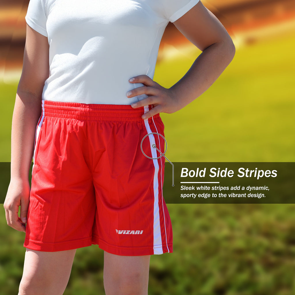 Campo Soccer Shorts - Red - Vizari Sports