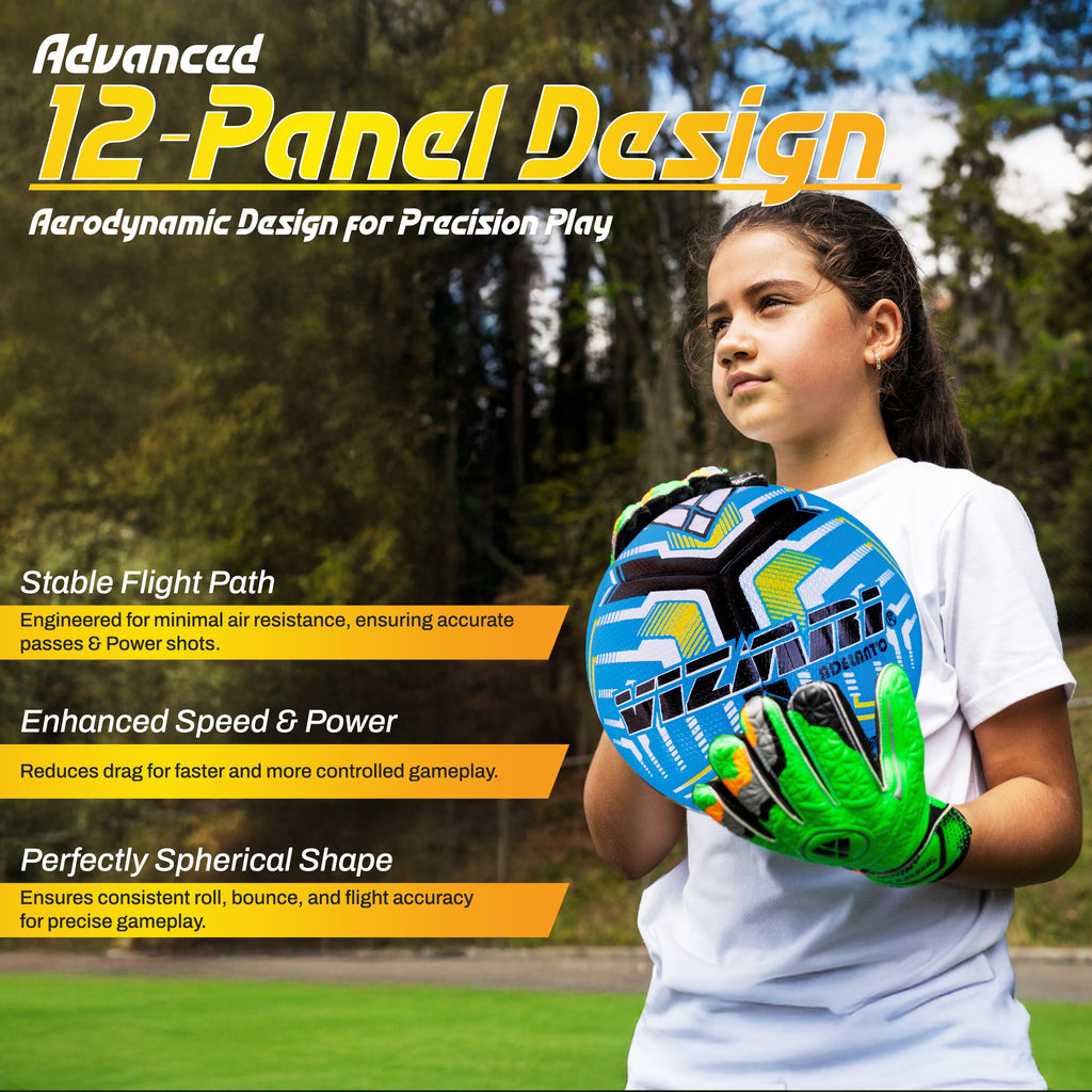 ADELANTO Match NFHS Soccer Ball - Blue - Vizari Sports