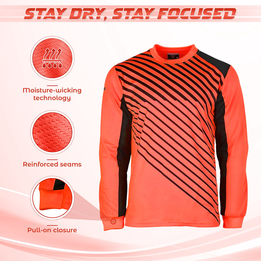Vizari Arroyo Long Sleeve Goalkeeping Jersey – Orange/Navy
