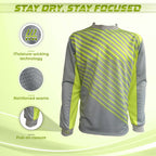 Vizari Arroyo Padded Long Sleeve Goalkeeper Jersey Grey/Yellow