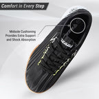 Tesoro JR. Indoor Soccer Shoes-Black/White - Vizari Sports
