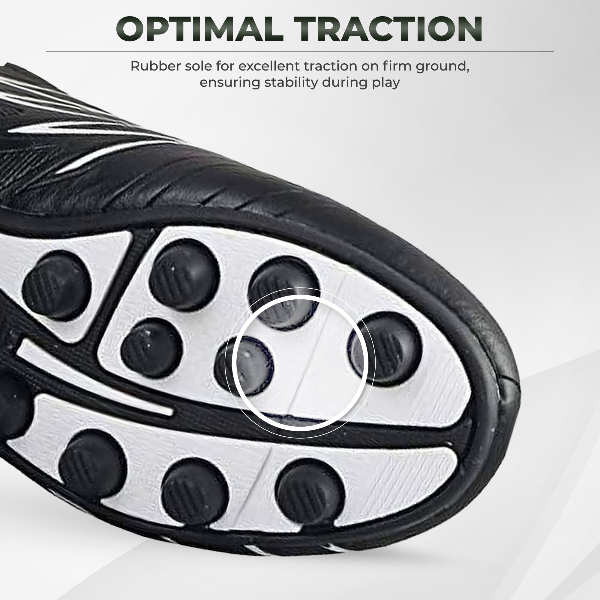 Boca Firm Ground Soccer Shoes -Black/White - Vizari Sports