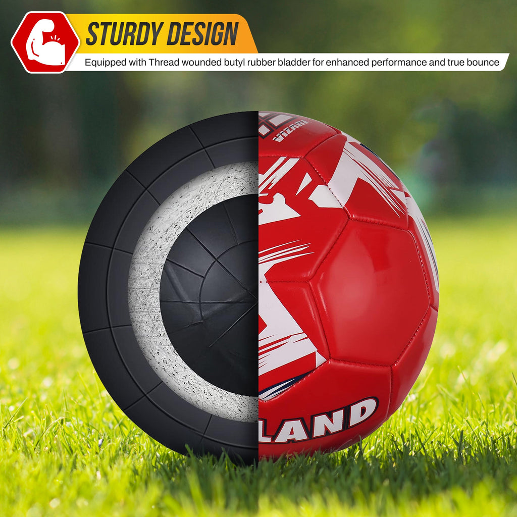 Vizari National Team Soccer Balls – England Red