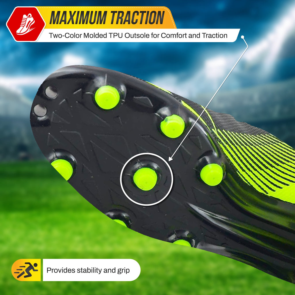 Ranger Firm Ground Soccer Shoes -Green/Black - Vizari Sports