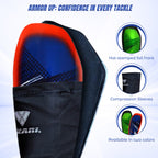 Aptos Soccer Shin Guard with Sleeve-Royal/White - Vizari Sports