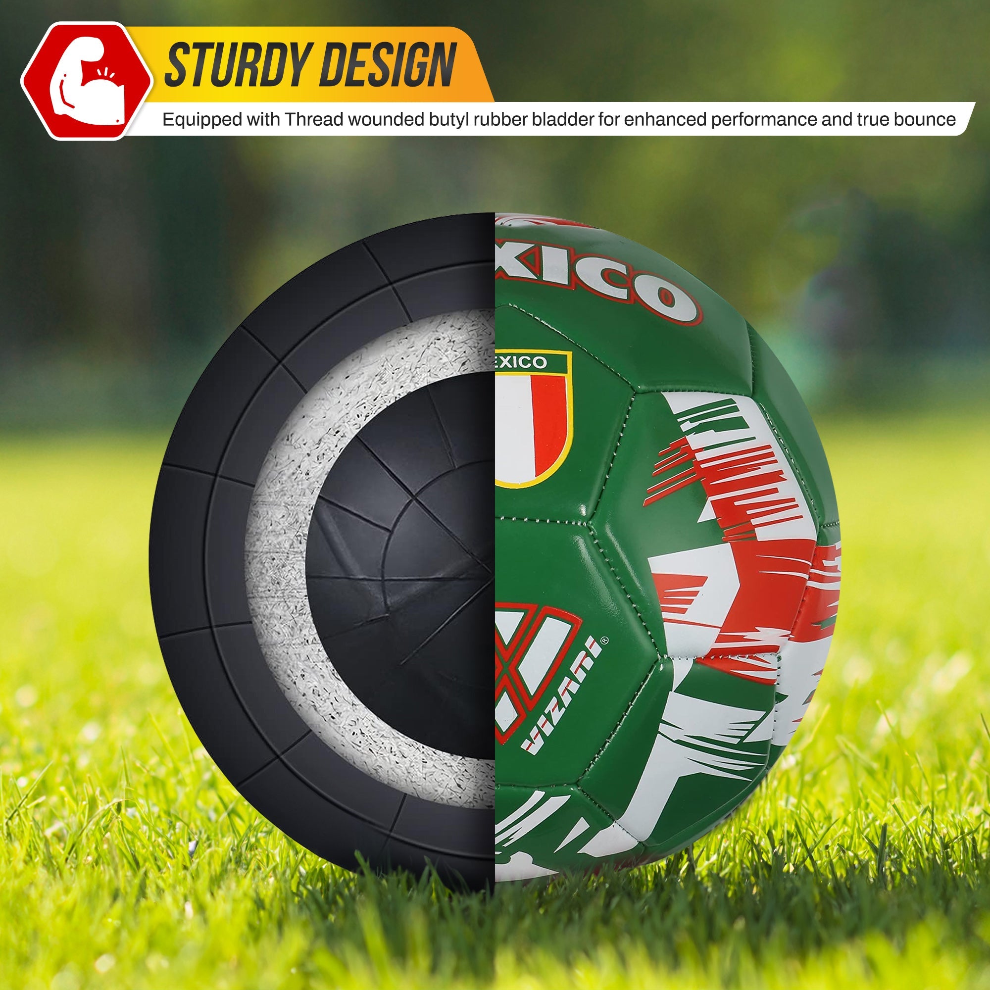 Vizari National Team Soccer Balls – Mexico Green