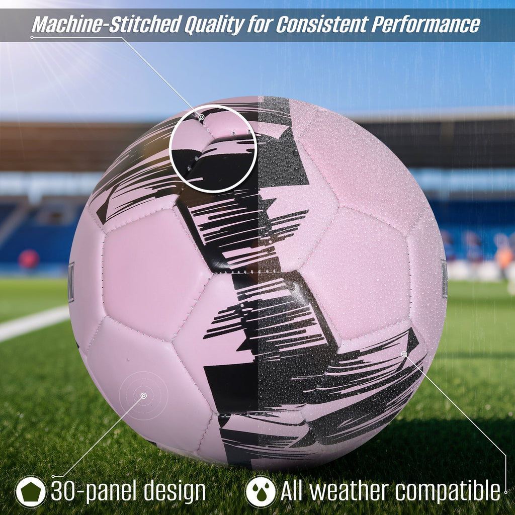 Vizari Club Team 32-Panel Soccer Ball – Miami Pink