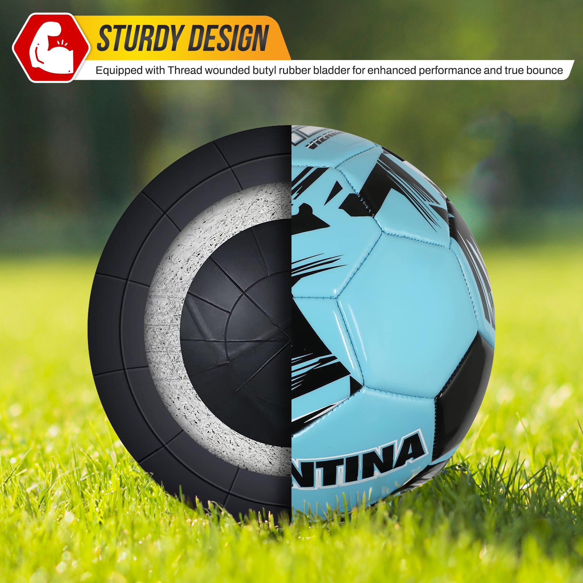 National Team Soccer Balls- Argentina Blue - Vizari Sports