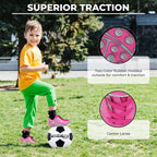 Striker Firm Ground Soccer Shoes -Pink/Silver - Vizari Sports