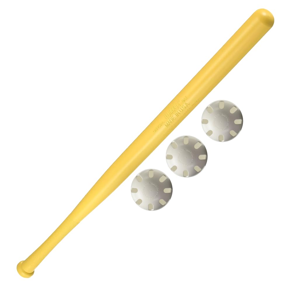 Wiffle 32' Bat And 3 Baseball Set Bundle