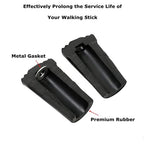 Walking Stick Tips Rubber 4 Pack Trekking Pole Tips Replacement- Rubber Feet For Hiking Poles, Walking Sticks, Trekking Poles  R