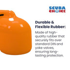 Scuba Choice Scuba Diving Tank Valve Cap Protector, Orange