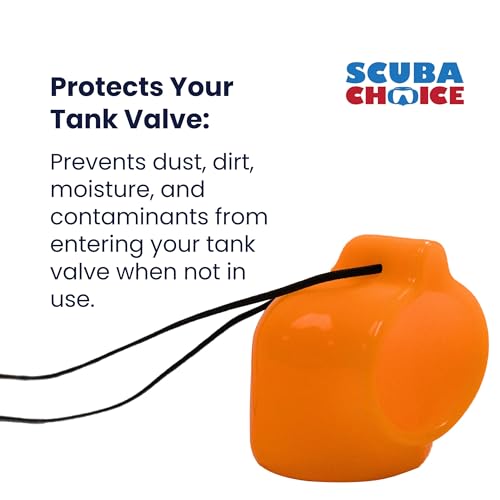 Scuba Choice Scuba Diving Tank Valve Cap Protector, Orange