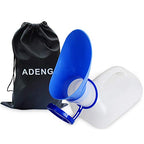Adeng Unisex Urinal Bottle For Men And Women, Pee Bottle With Lid And Funnel, Travel Urinal Kit For Camping Outdoor, With A Carr