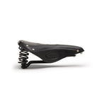 Brooks England Flyer, Touring Leather Handmade Bike Saddle With Suspension Springs, Black, One Size