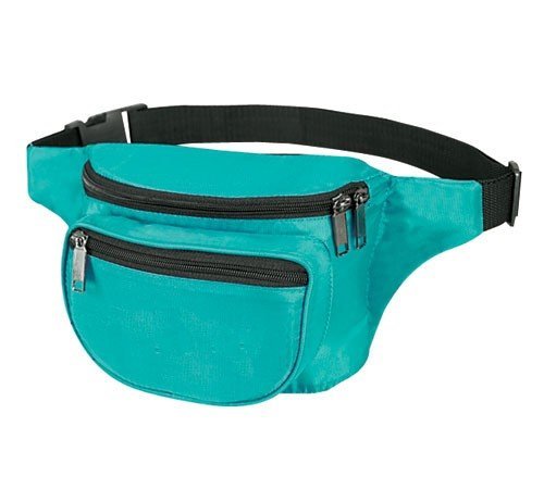 Yens Fantasybag 3-Zipper Fanny Pack-Teal, Fn-03