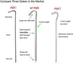 Ok5Star 9 Inch Galvanized Tent Stakes Metal Tent Pegs, Heavy Duty Steel Yard Camping Stakes Tarp Hooks Inflatables Outdoor Decor