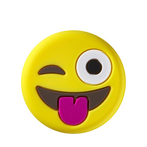 Wilson Emoti-Fun Tennis Dampeners - 2 Pack, Winking Tounge Out/Star Eyes Emojis,Yellow