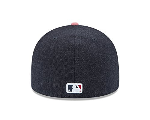 Mlb Boston Red Sox Heather Action 59Fifty Fitted Cap, 7, Navy