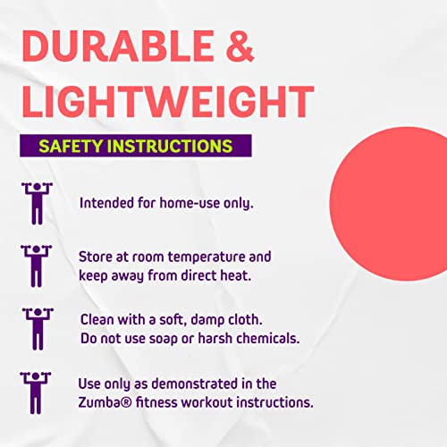 Zumba Toning Sticks, Hand Weights For Women, Dumbbell Weight Set, 1 Pound