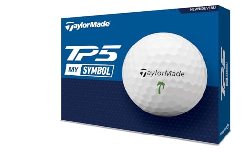 TaylorMade Golf 2024 Symbol TP5 Palm Tree GOLFBALLS ONE Dozen