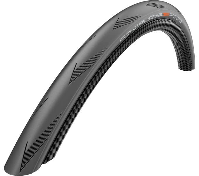 Schwalbe - Pro One Road Race Tubeless Folding Bike Tire | 700C X 30 | Black, Single Tire