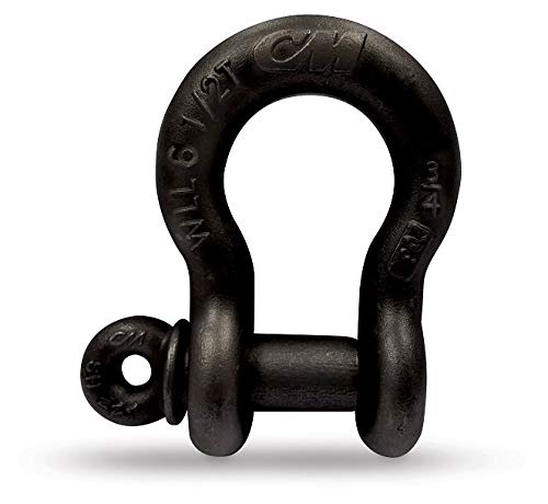CM-ET M650B Theatrical Shackle, 1/2, 3 Tons WLL, Black