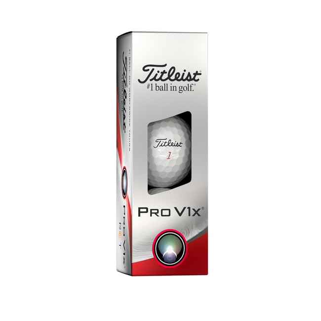 Titleist Golf Pro V1X RCT 3-Balls, White