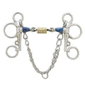 Blue Steel Tom Thumb Pelham W/Brass Rollers 5