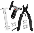 A Akraf Bike Link Plier + Chain Breaker Splitter Tool + Chain Checker + 3 Pairs Bicycle Missing Links, Bike Link Opener Closer P
