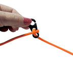Brummel Hooks - Sister Clips Stainless Steel For 1/8 Inch To 1/4 Inch Cord. (Blackened Stainless Steel, 5 Pair Pack)