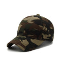 Camouflage Baseball Cap, Woodland Camo Print, Adjustable Fit