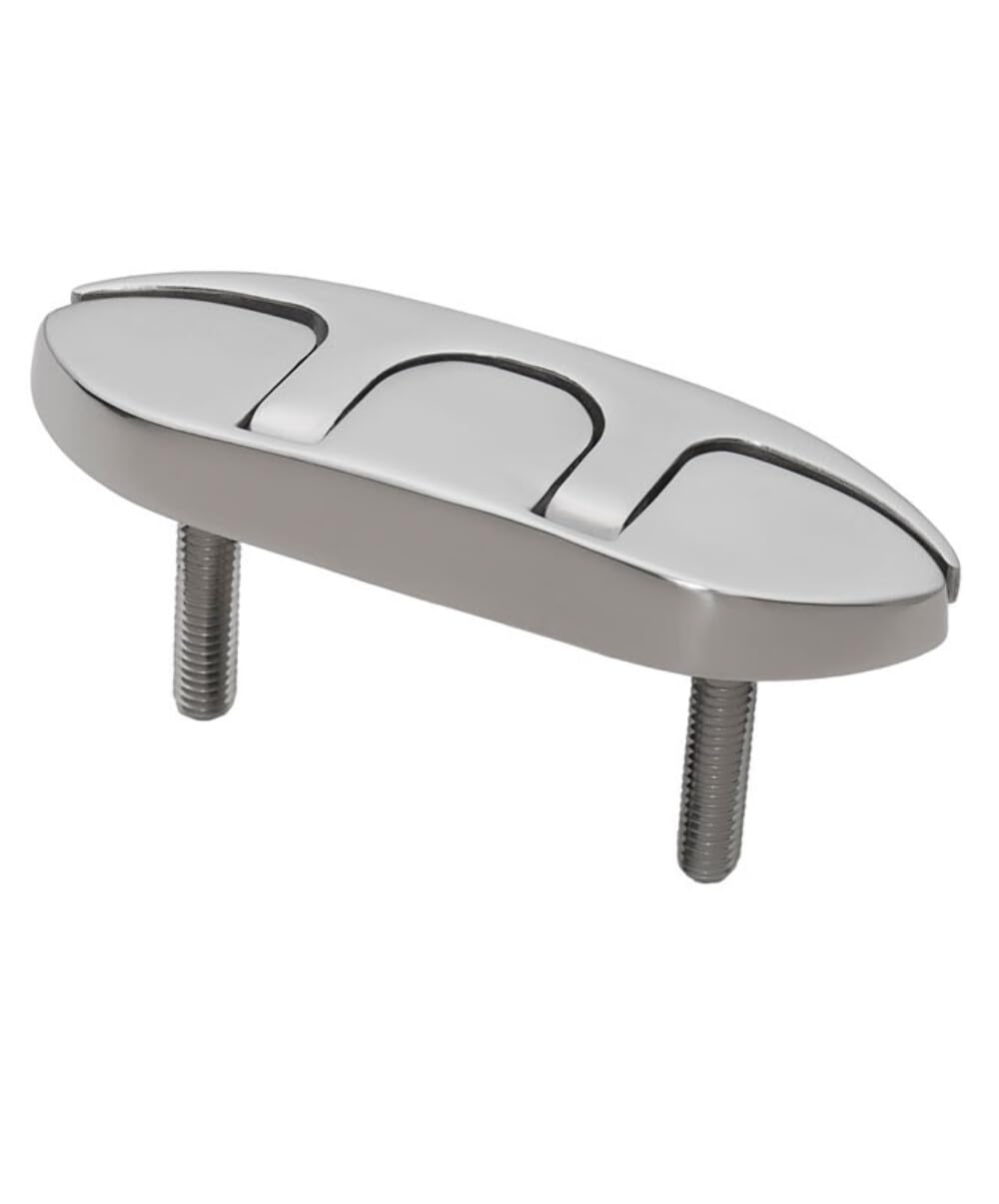 Whitecap Folding Cleat - Stainless Steel Studded - 4-1/2''