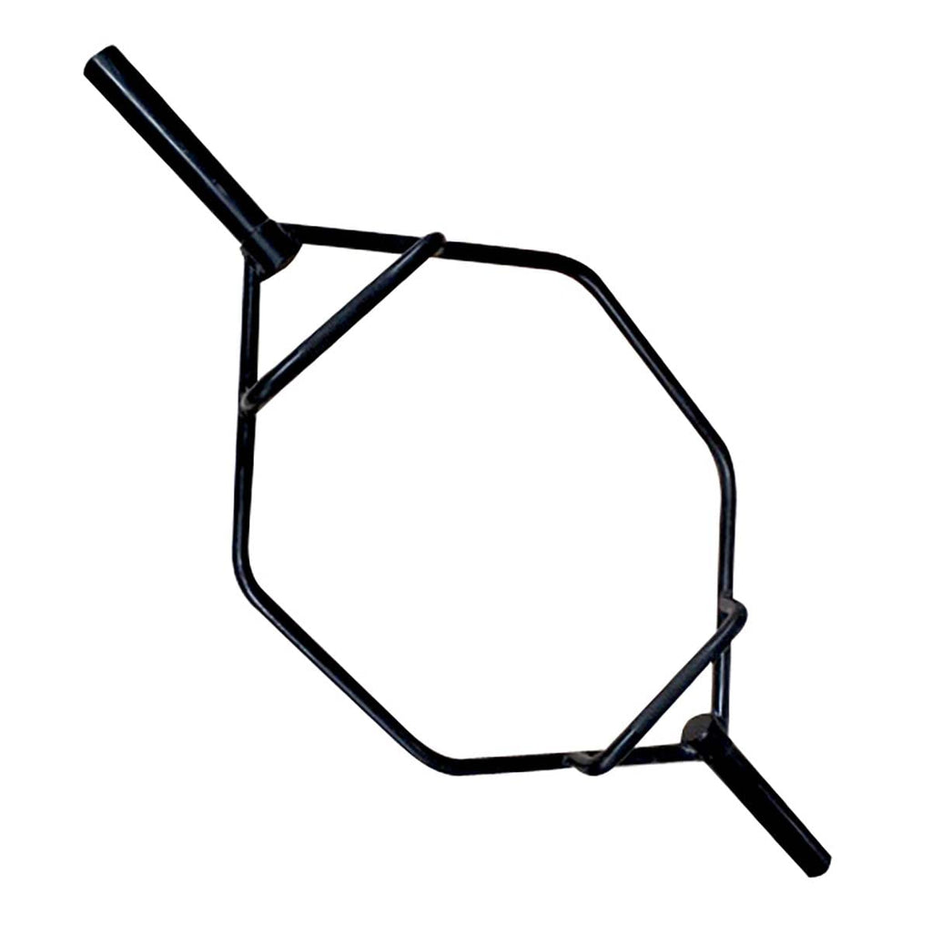 Cap Olympic Trap Bar, Shrug Bar, Hex Bar With Combo Neutral Grips And Black Finish