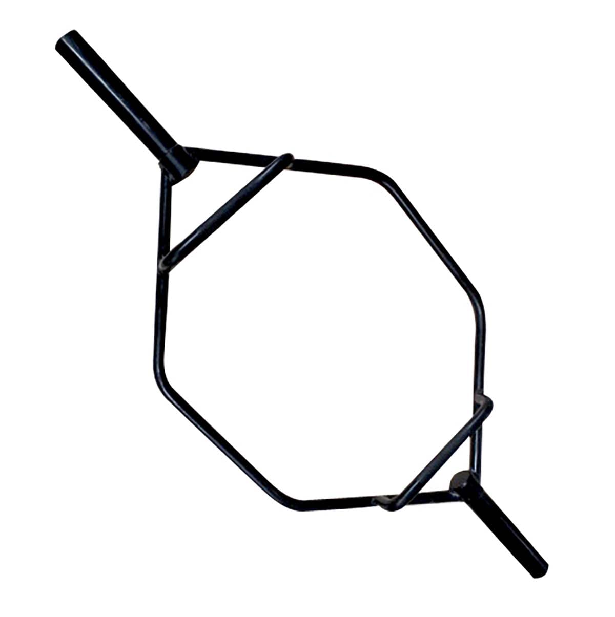 Cap Olympic Trap Bar, Shrug Bar, Hex Bar With Combo Neutral Grips And Black Finish