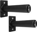 Yes4All Wall Mounted Weight Plate Holder - Fit 2Inch Olympic Weight Plates, Protective Rubber Pad (Pairs) Black
