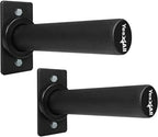 Yes4All Wall Mounted Weight Plate Holder - Fit 2Inch Olympic Weight Plates, Protective Rubber Pad (Pairs) Black