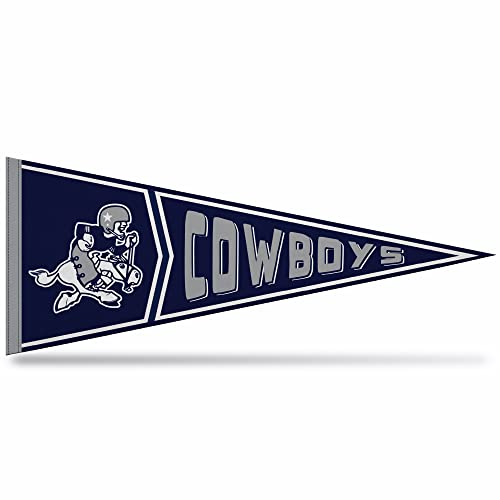Rico Industries Nfl Football Dallas Cowboys Retro - Alt 12'' X 30'' Felt Wall D  Cor Pennant - Great For Home/Bed Room/Man Cave