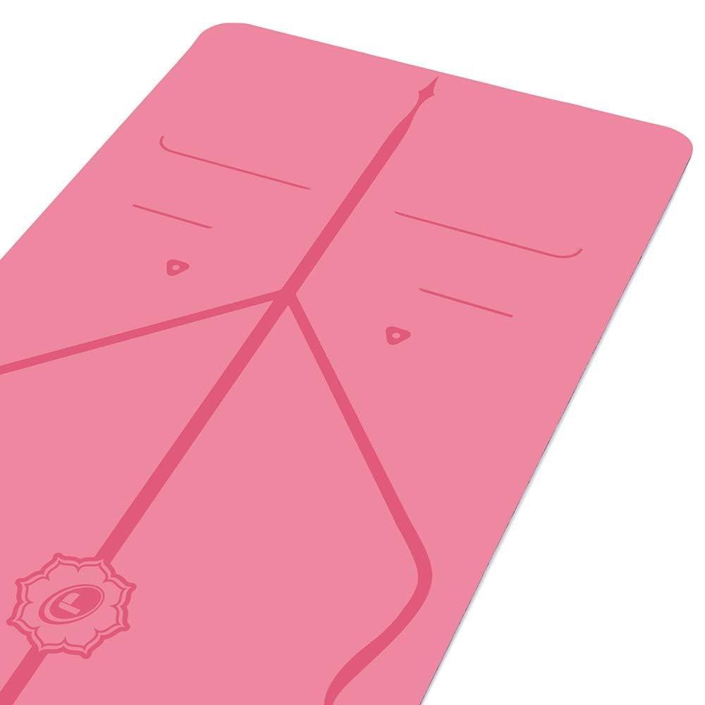 Liforme Travel Yoga Mat - Free Yoga Bag Included - Patented Alignment System, Warrior-Like Grip, Non-Slip, Eco-Friendly, Ultra-L