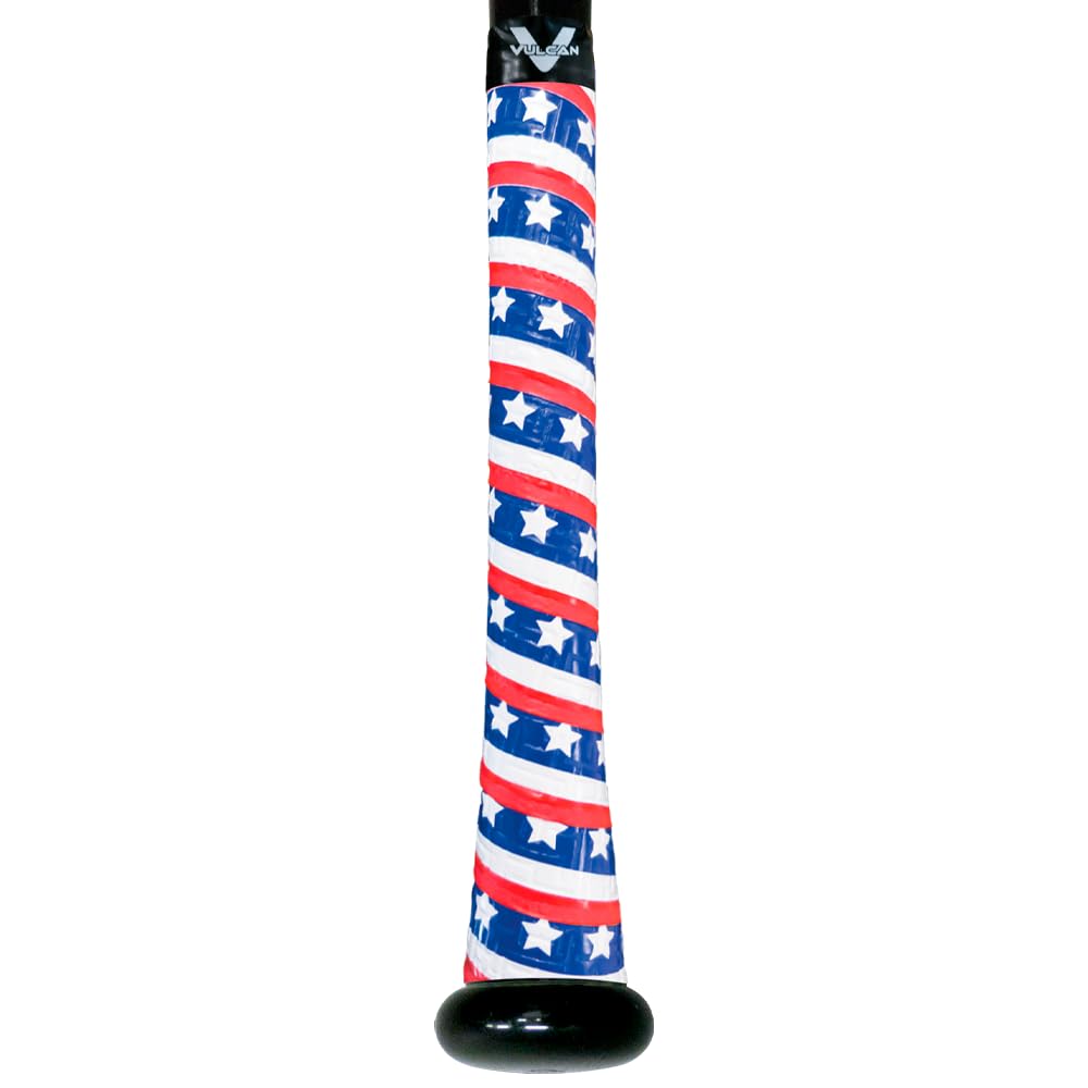 Vulcan | 0.50Mm Bat Grip | Baseball/Softball | Stars & Bars
