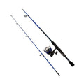 Shakespeare 1423944 Navigator Spincast Combo, 6' Length, 2Piece, 6-12 Line Rate, Medium Power, Ambidextrous, Blue & Red