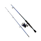 Shakespeare 1423944 Navigator Spincast Combo, 6' Length, 2Piece, 6-12 Line Rate, Medium Power, Ambidextrous, Blue & Red