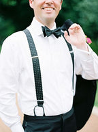 Awaytr Mens Pre Tied Bow Ties For Wedding Party Fancy Plain Adjustable Bowties Necktie (Dark Navy Blue)