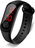 Flysmart M2 Digital Watch Band For Kids - Black: Stylish, Functional, And Secure Polyester Wristband For Children-High-Resolutio
