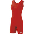 ASICS Women's Solid Modified Singlet, Red, XX-Large