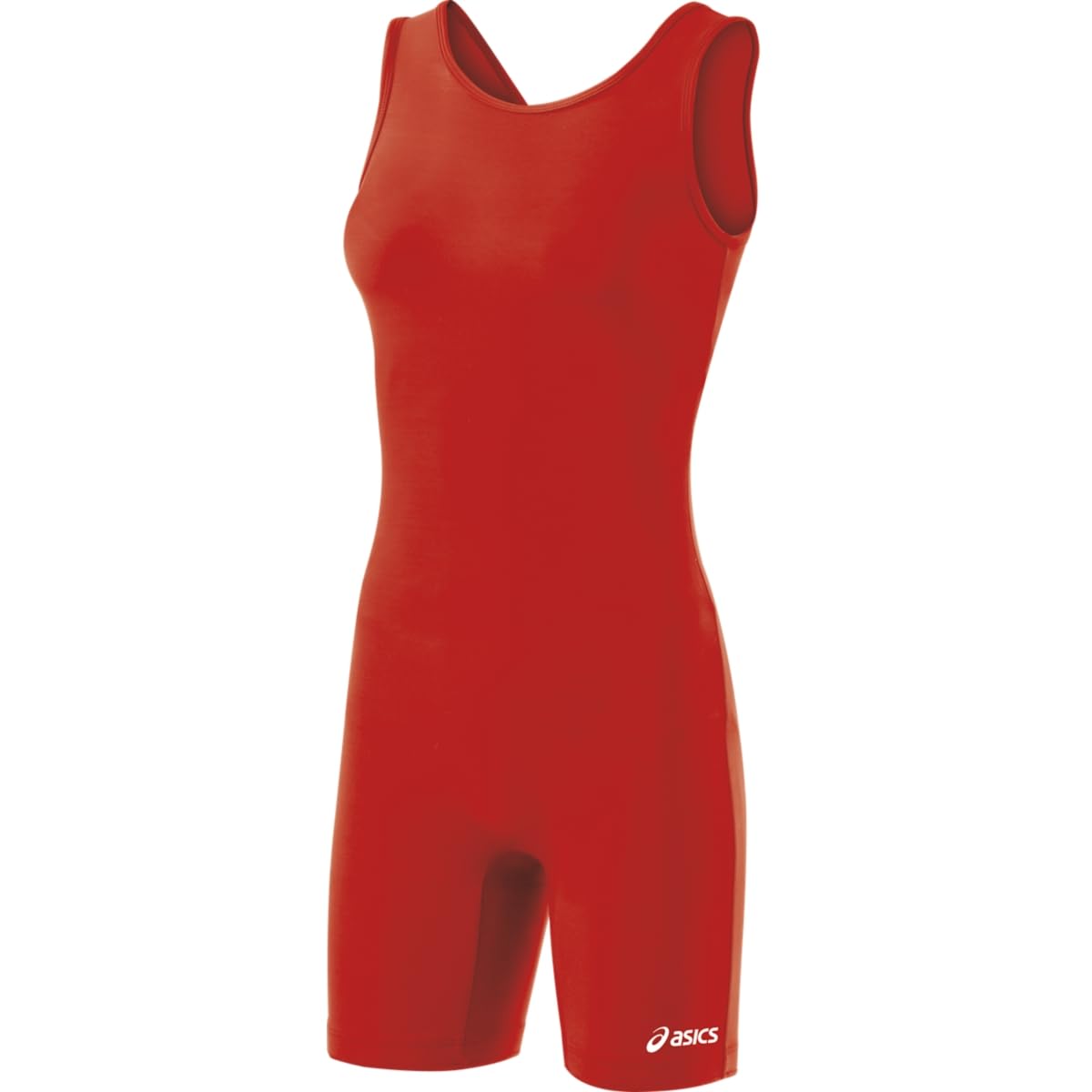 ASICS Women's Solid Modified Singlet, Red, XX-Large