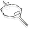 Gymax Olympic Hex Bar, Folding Trap Bar 56'' Chrome Finish Hex Weight Lifting Bar Deadlift Bar With Two-Handle, For Squats, Dead