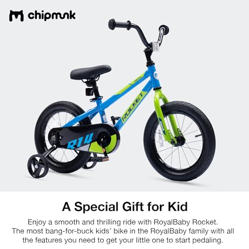Chipmunk Kids Bike Toddlers 12 14 16 18 Inch Wheel Bicycle Beginners Boys Girls Ages 3-11 Years, Multiple Color Options